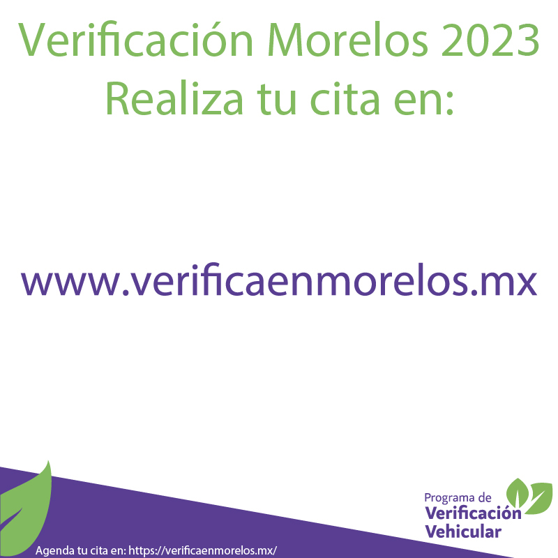 Cita verificación Morelos